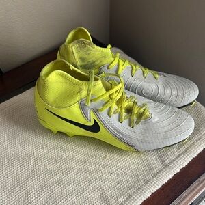 Nike Phantom Luna Bright Yellow and White Cleats